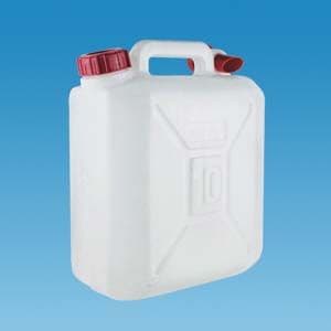 5 Lt  Water Jerry Can Plastic Camping Storage Container White with Pourer 