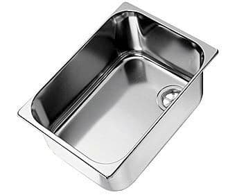 CAN LA1400 RECTANGULAR STAINLESS STEEL SINK  320 x 260