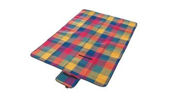 Easy Camp Multi Coloured Camping / Garden Picnic Rug Blanket