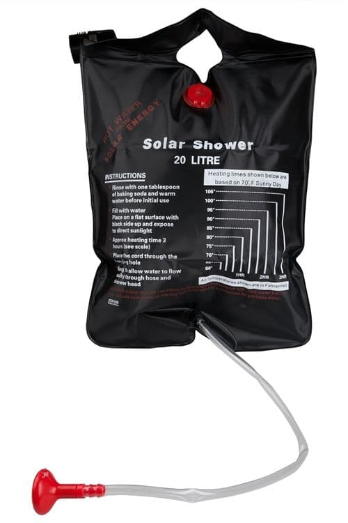Easy Camp Solar Camping Shower 20 Liter, Portable Showers, Camping Showers - Grasshopper Leisure