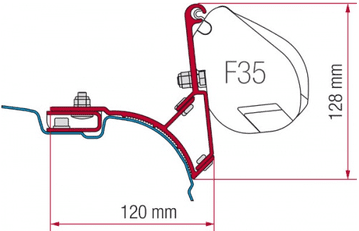 Fiamma F35 Awning Adapter Kit - VW T5/T6 Transporter UK