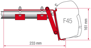 Fiamma F45 Awning Adapter Kit - Kit Roof Rail