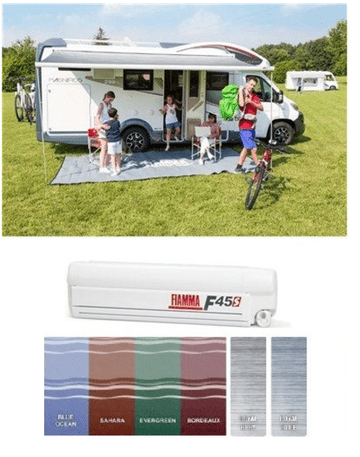Fiamma F45S Campervan And Motorhome Awning - Polar White case