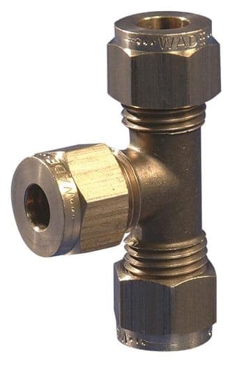 Gas Connector Fitting 8mm (5/16") Equal T