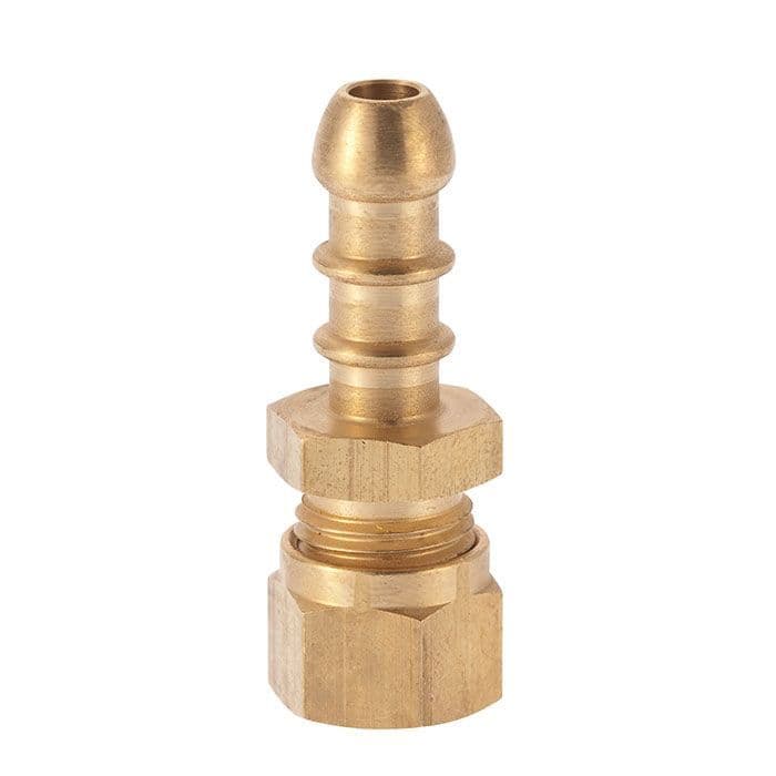 WADE 8MM COMPRESSION FITTING LPG GAS COPPER PIPE TO RUBBER PIPE NOZZLE CONNECTOR 