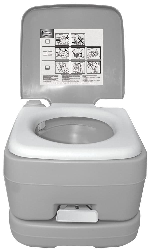 Leisurewize 10 Litre Portable Flushing Toilet Potti - Portable Toilet, Camping Toilets - Grasshopper Leisure