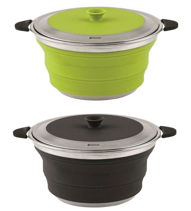 Outwell Collaps Pot with Lid L 4.5L, Camping & Outdoor Leisure Accessories, Camping Equipment | Camping accessories | Outdoor Leisure equipment - Grasshopper Leisure