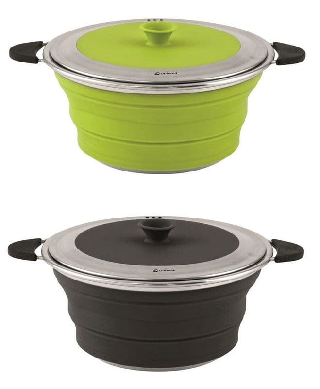 Outwell Collaps Pot with Lid M 2.5L, Camping & Outdoor Leisure Accessories, Camping Equipment | Camping accessories | Outdoor Leisure equipment - Grasshopper Leisure