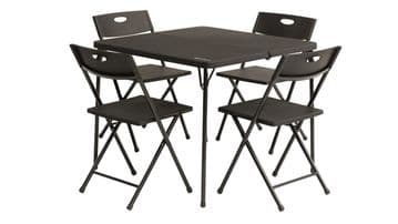 Outwell Corda Black Picnic Table And Chair Set