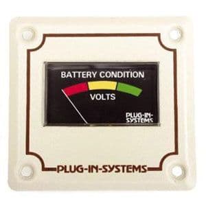 Plug-In Systems Battery Condition Meter Voltmeter, Charging & Distribution for caravan and motorhomes - Grasshopper Leisure