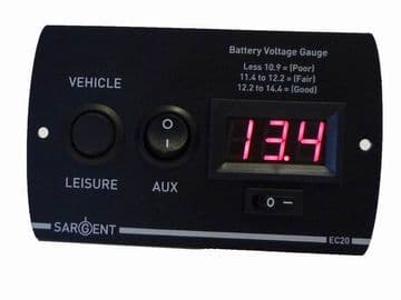 Sargent EC20 Battery Voltage Gauge Digital Control Panel