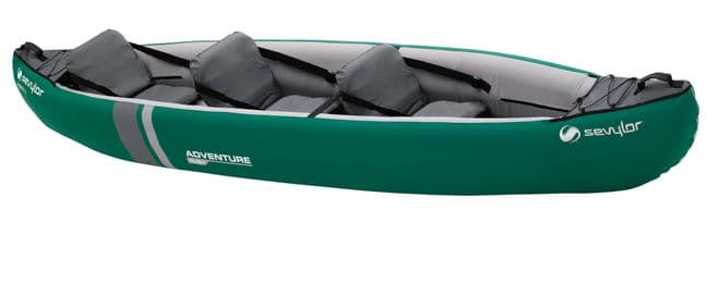 Sevylor Adventure Plus 3 Person Inflatable Kayak, Water sports equipment - Grasshopper Leisure