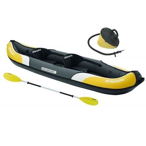 Sevylor Colorado Kit 2 Person Inflatable Kayak, Water Sport Equipment- Grasshopper Leisure
