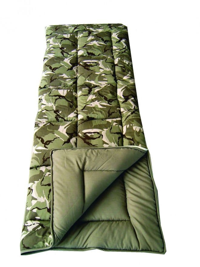 Sunncamp Sleeping Bag - Camouflage 38oz Sleeping Bag - Grasshopper Leisure