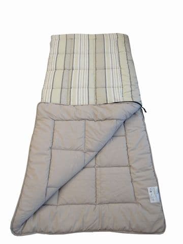 Sunncamp Grey Stripe Super King Size Thick Single Camping Sleeping Bag