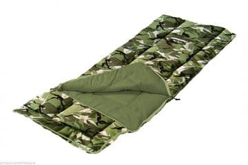 Sunncamp Junior Sleeping Bag - Camouflage- With/ Without Pillow