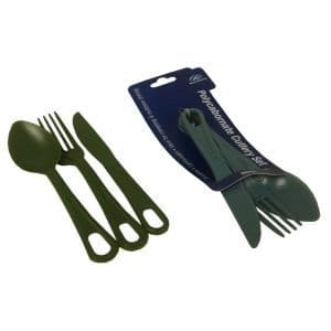 SunnCamp Polycarbonate Cutlery Set, Camping Garden BBQ Tablewear, Outdoor Tableware sets, outdoor cooking Kitchen accessories - Grasshopper Leisure